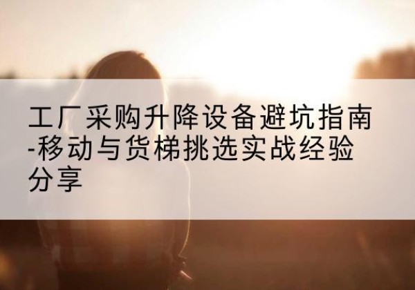 莱阳移动式升降机怎么选-工厂采购升降设备避坑指南-移动与货梯挑选实战经验分享